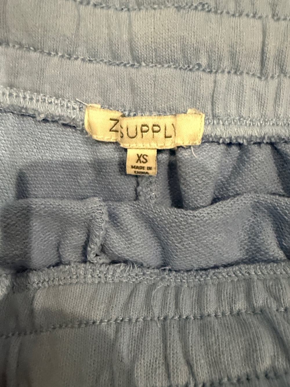 Z Supply Sky Blue Cropped Lounge Top & Shorts Set - Picture 2 of 3
